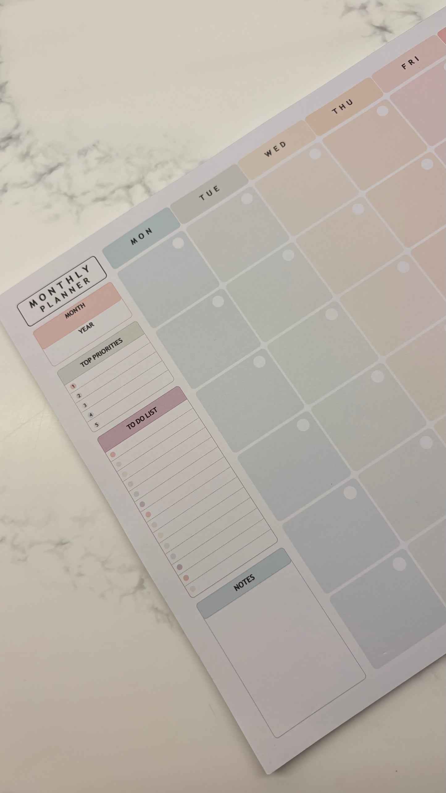 Pastel planner