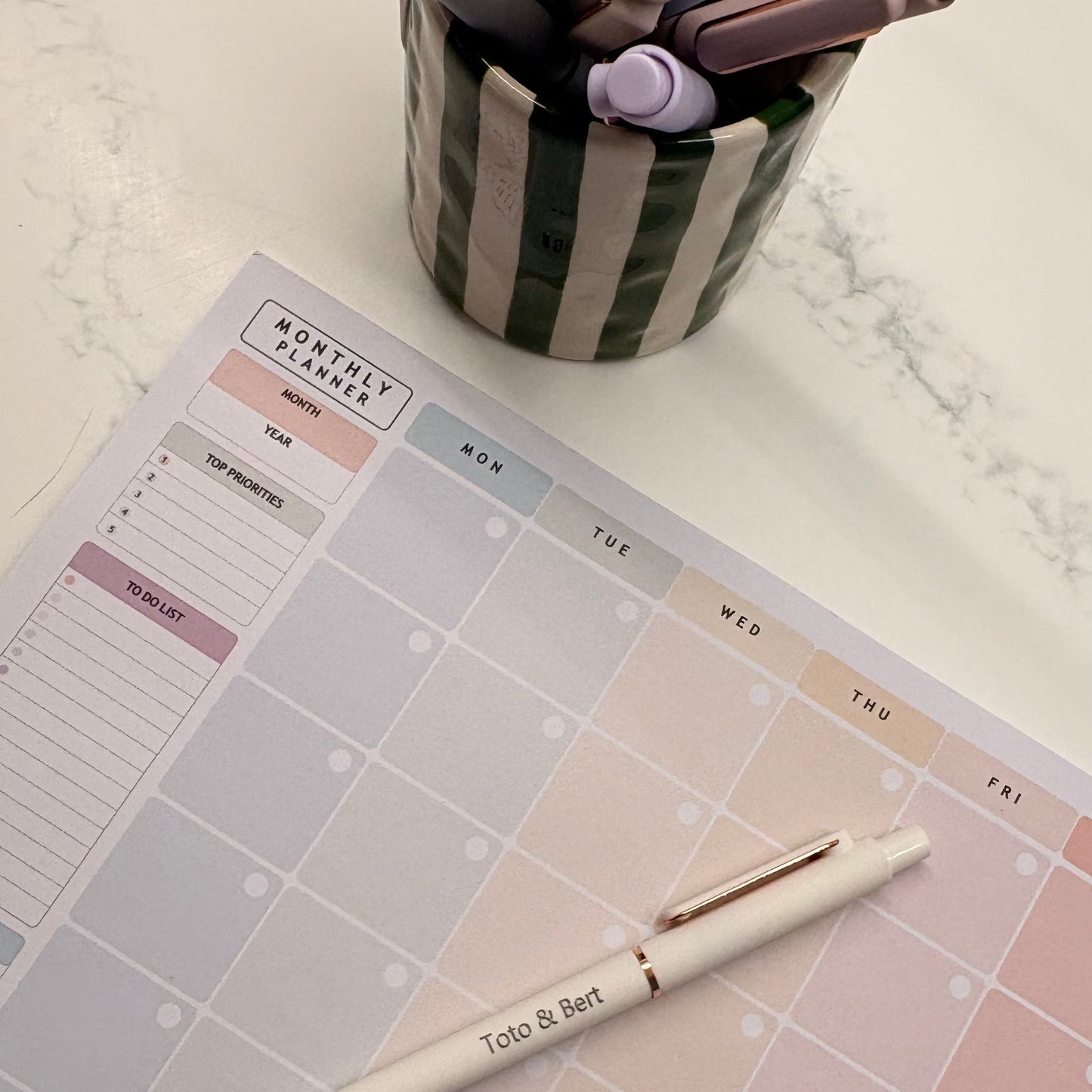 Pastel planner