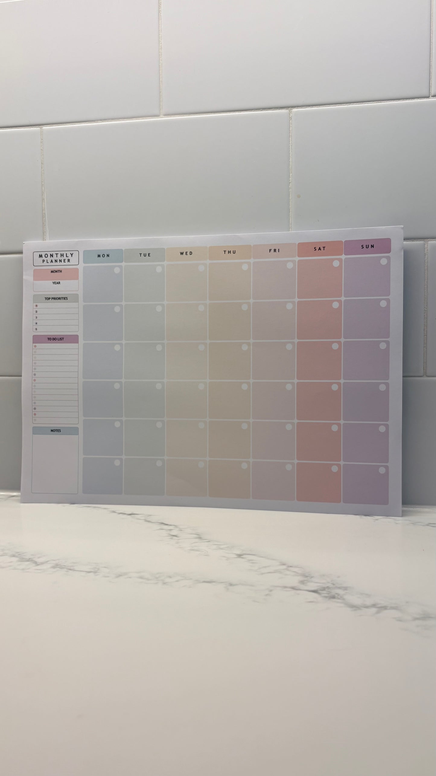 Pastel planner