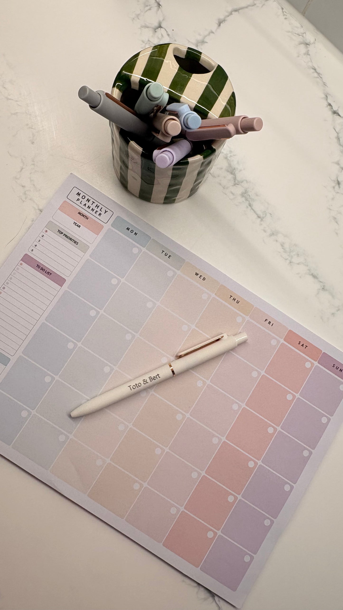 Pastel planner