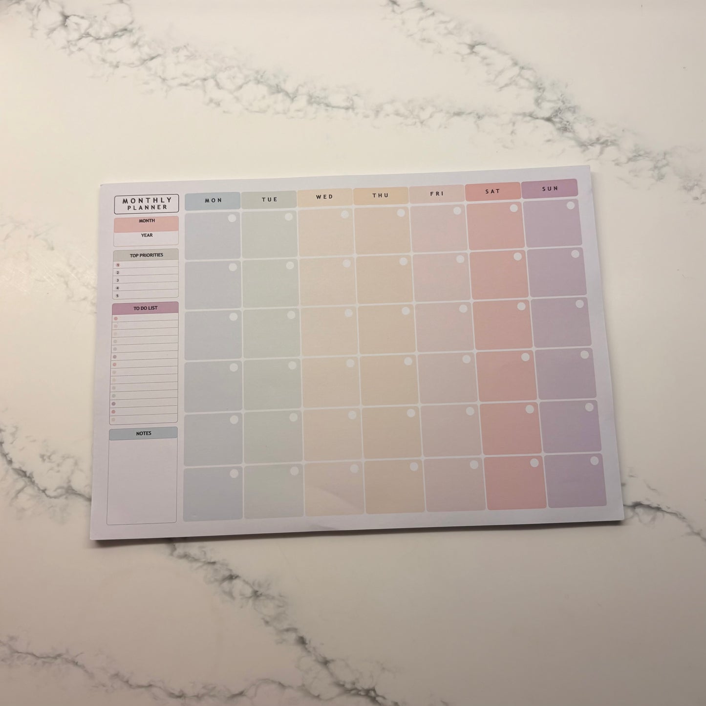 Pastel planner