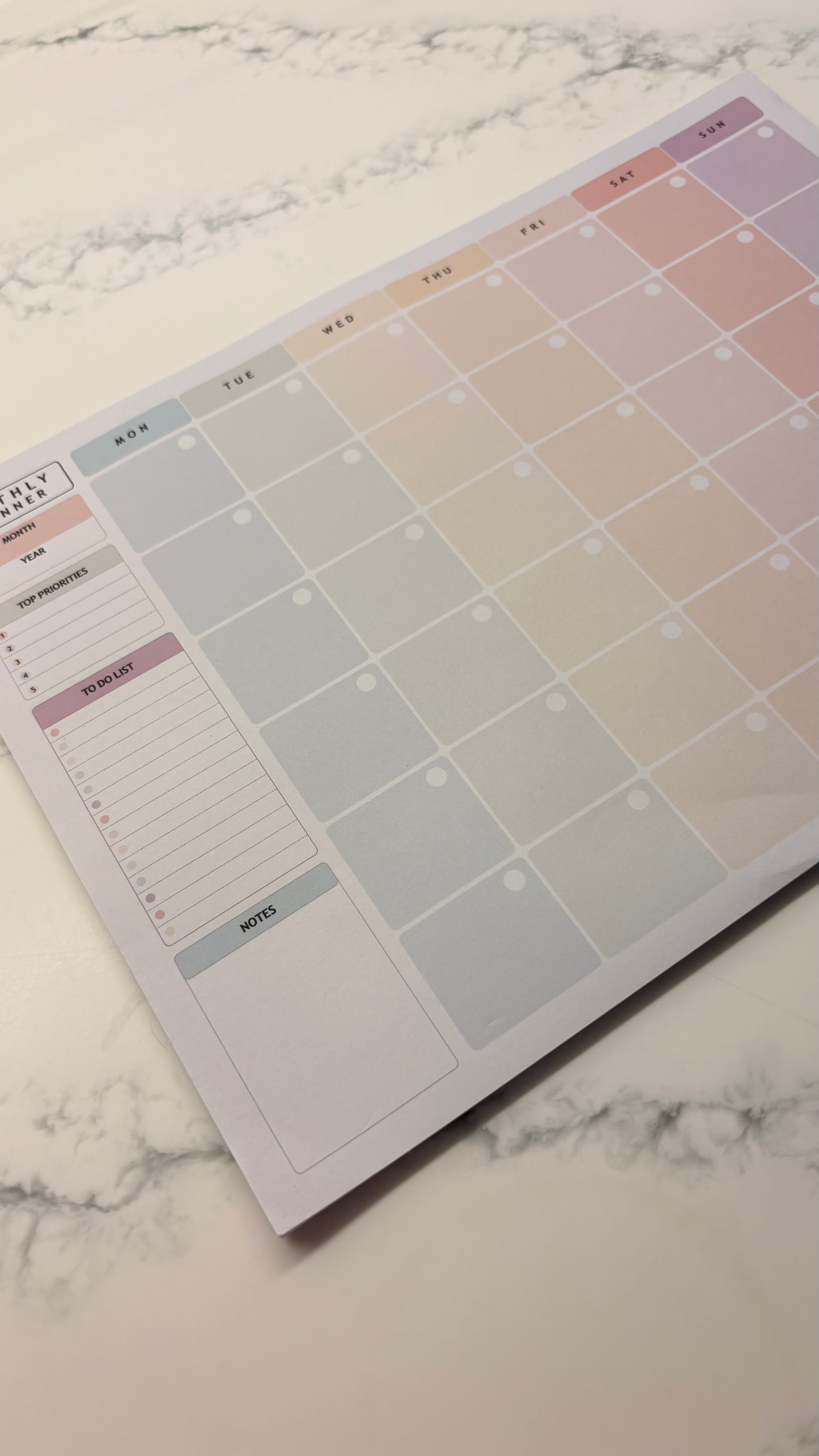 Pastel planner
